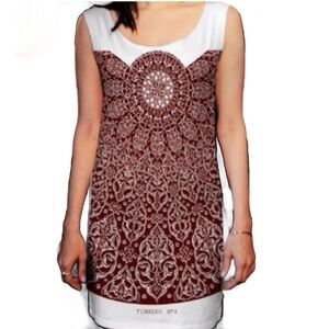 Turkish Print Tank Dress NWOT